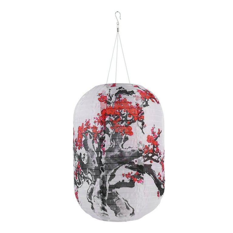 TBOLINE Solar Lantern Chinese Japanese Print Hanging Outdoor