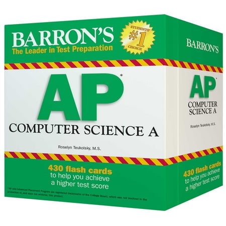Barron's AP Computer Science A Flash Cards (Best Ap Computer Science Textbook)