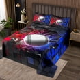 thumbnail image 2 of Erosebridal Baseball Coverlet Set King,Sport Theme Bedding Set,Geometric Decor, 2 of 5