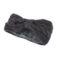 thumbnail image 1 of Unique Bargains 1 Pce Bandeau Confortable Tricoté Gris Foncé, 1 of 6