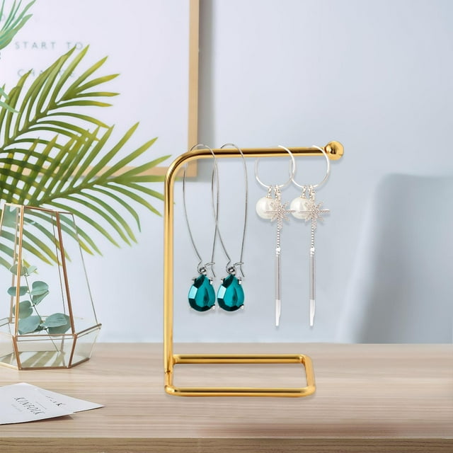 TISHITA Étagère à Bijoux Suspendue, Support de Boucles d'Oreilles, Présentoir pour Or