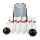 thumbnail image 1 of Juego de bolos para niños con habilidades de almacenamiento Motor Motor Educational Outdoor Sports Juego 10 pin y 2 bolas para el césped del patio de 25 cm, 1 of 8