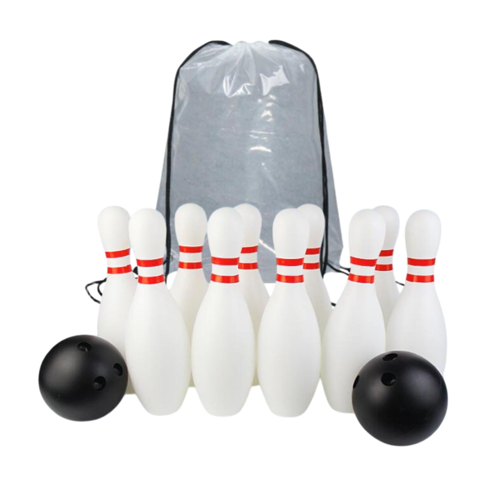 funtasica Kids Bowling Set 10 Pin and s Indoor Play Toys Interactive with Storage Bag Outdoor Sports Game for Yard Playground Lawn 25cm