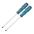 thumbnail image 1 of Destornillador plano magnético Uxcell de 2 piezas SL6 x 150 mm de acero CR-V con agarre acolchado y tapa de golpe para la industria y reparación de automóviles, 1 of 7