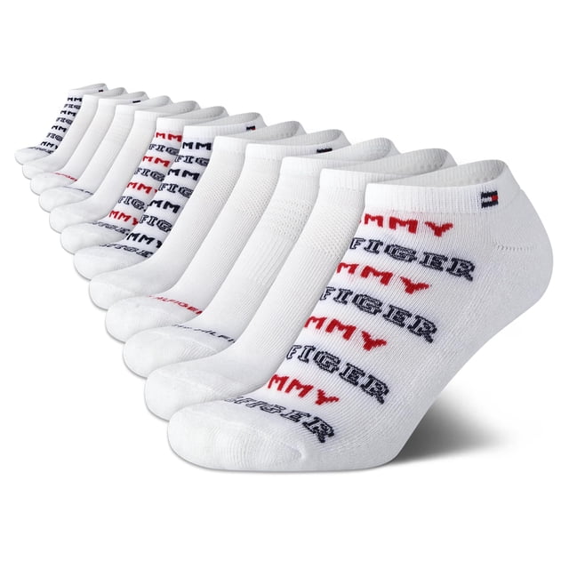 Calcetines No Show de Tommy Hilfiger Soft Cushiger para mujer, paquete de 12