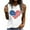 White, variant on Inverlee 4th of July Tank Tops for Women Funny American Flag Print Patriotic Tshirts Elegant Sleeveless Tees Lightweight Crew Neck Blouses Tops Work Blouses for Women