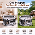 thumbnail image 6 of Pop up Dog Playpen, Foldable Portable Pet Playpen for Dogs Cats Puppies Rabbits Chickens, Pet Tent for Indoor Outdoor Travel Camping, 6 of 7