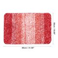 thumbnail image 2 of Unique Bargains 1 Pcs Polyester Bathroom Mat Non Slip Soft Bath Mats Rugs Machine Washable Gradient Red 80x50cm, 2 of 6