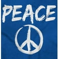 thumbnail image 2 of Hippie Peace Sign Make Love Not War Zip Up Hoodie Men's Women's Brisco Brands L, 2 of 6
