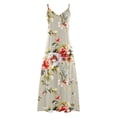 thumbnail image 5 of Qiopertar Robe d'Été Imprimée Décontractée Sans Manches Col en V pour Femmes en Solde Livraison Gratuite à Moins de 5$ jusqu'à 90 % de Réduction, 5 of 5