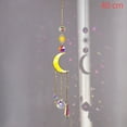 thumbnail image 2 of DEKAXID Atrapasueños de Cristal con Prisma Arcoíris, Atrapasueños de Luna, Cortinas Colgantes, Decoración para el Hogar, Adorno para el Jardín, Campanas de Viento, 2 of 7
