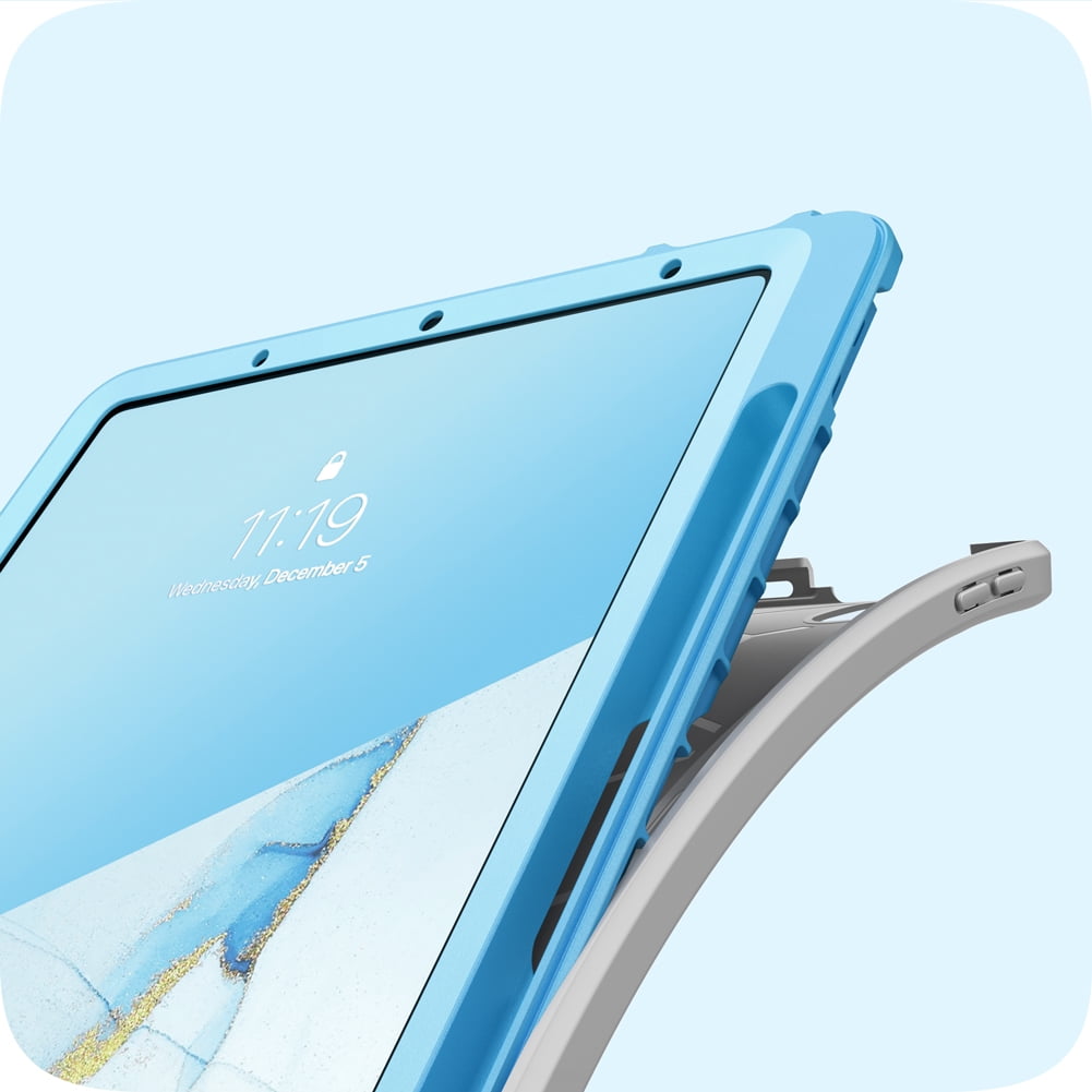 i-Blason Cosmo Series for iPad Air 4 10.9 Case (2020), Full-Body Trifold with Built-in Screen Protector Protective Smart Cover with Auto Sleep/Wake & Pencil Holder (Ocean)