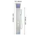 thumbnail image 5 of VEVOR Shower Panel Tower System with Rainfall Waterfall Shower Head, LED, 53 in Brushed Stainless Steel Shower Column, 5-Function Faucet, Wall-Mount Rain Massage System, with Handheld, Tub Spout, 5 of 10