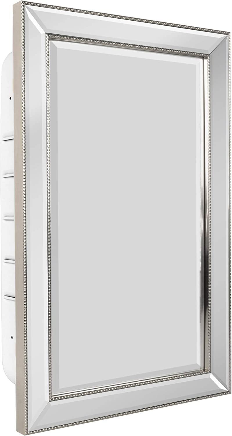 FULDA 6297 Metro Beaded Medicine Recess Mount 3 Adjustable