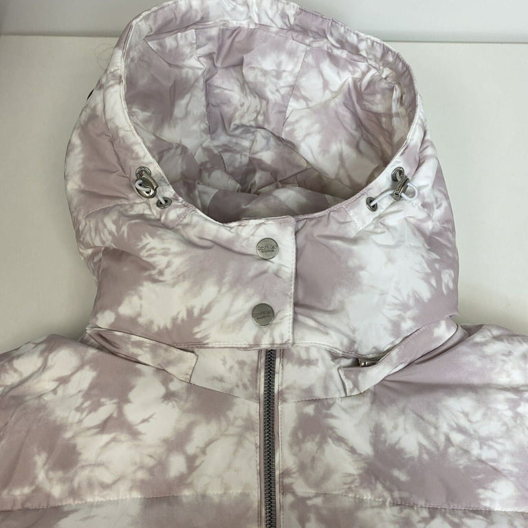 Calvin klein performance colorblocked hooded down jacket hot sale