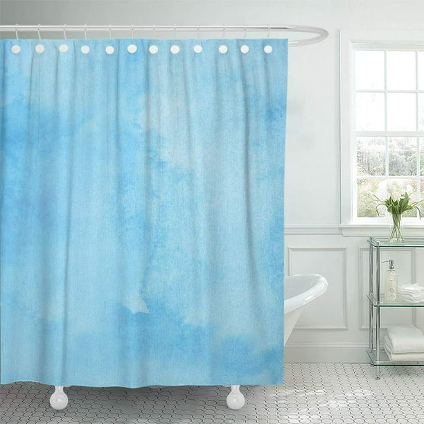 Pknmt Abstract Grunge Blue Wall Blank, What Color Shower Curtain With Blue Walls