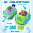 thumbnail image 4 of UUSUOO Dinosaur RC Cars for Toddlers Aged 2 3 4 5 6, Remote Control Cars Toys with Lights & Music, Rechargeable Race Toys for Kids, Christmas Birthday Gift for Boys & Girls, Green, 4 of 7
