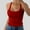 Wine, variant on Yzengfg Women Spaghetti Strap Scoop Neck Ribbed Tank Tops Slim Fitted Cotton Camisole Basic Sleeveless Layering Shirts Brick Red