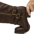 thumbnail image 3 of GLOBALWIN Women's Brown Knee High Riding Boots 8M, 3 of 8