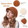 thumbnail image 3 of Womens Winter Hats Warm Knit Hat Slouchy Beanie Cap with Brim Gifts, 3 of 6