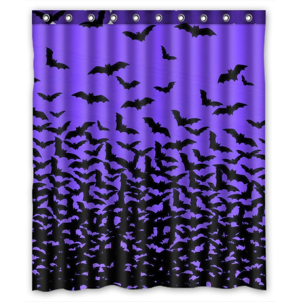 GCKG Halloween Thousands of Bats Waterproof Polyester Shower Curtain ...