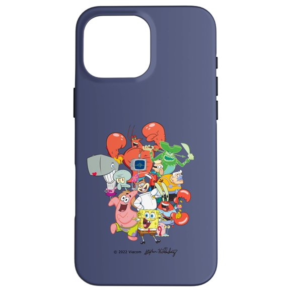 Funda de teléfono SpongeBob SquarePants The Whole Gang para iPhone 16 Pro Max