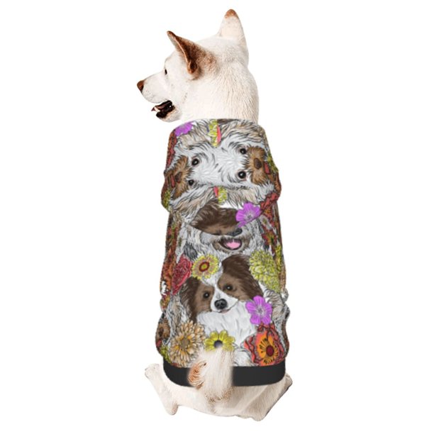 Balery Cute Dogs Puppy Sudadera con Capucha para Perros Pequeños – Ropa para Mascotas, Disfraz para Perros y Gatos, Ideal para Fiestas y Cosplay-XX-Large