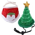 thumbnail image 1 of Disfraces De Navidad Para Mascotas, Gato Ajustable, Sombrero De Árbol De Navidad, Babero De Papá Noel, Traje De Navidad Adorable Para Mascotas, Sesión De Teléfono De Navidad 2 Uds. Vogacara PT001686-01, 1 of 6