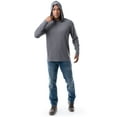 thumbnail image 2 of Wrangler Workwear Men's Long Sleeve UPF 40 Sun Shirt with Hoodie, sizes S-3XL, 2 of 10