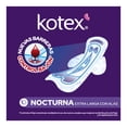thumbnail image 4 of Toallas femeninas Kotex Nocturna extra larga con alas flujo súper abundante 30 piezas, 4 of 6