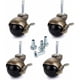 thumbnail image 1 of Rueda de Bolas de Bronce, Ruedas para Muebles con casquillos, Ruedas de Bolas Redondeadas con Freno, Repuesto para Muebles, sofás, Sillas, gabinetes, Juego de 4, 1 of 5