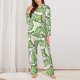 thumbnail image 2 of Balery Cute Crocodile Conjunto de Pijama con Estampado para Mujer, Conjunto de Dos Piezas con Manga Larga, Ropa de Dormir Suave con Bolsillos, Pijamas Cómodos-Large, 2 of 7