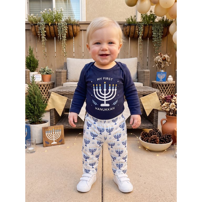 Baby Boy First Hanukkah Outfit Set photo 5