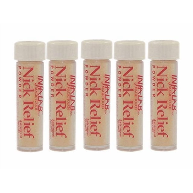 Polvo astringente Nick Relief de Infalab, paquete múltiple de 5 unidades