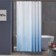thumbnail image 5 of Cortina de ducha degradada | 90x180cm Poliéster | Dobladillo lastrado, impermeables y ganchos a prueba de óxido | Secado rápido, azul cielo/menta/oscuro/azul claro | Decoración elegante del baño, 5 of 8