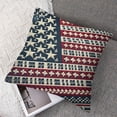thumbnail image 7 of nygtbtfer American Flag Pillow Covers Decorations USA Flag Throw Pillow Covers Linen Farmhouse Pillow Cases Cushion Covers Square White, 7 of 7