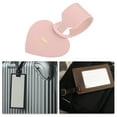 thumbnail image 5 of Unique Bargains 1 Pc Heart Shape Luggage Tag for Travelling Pink Polyurethane, 5 of 5
