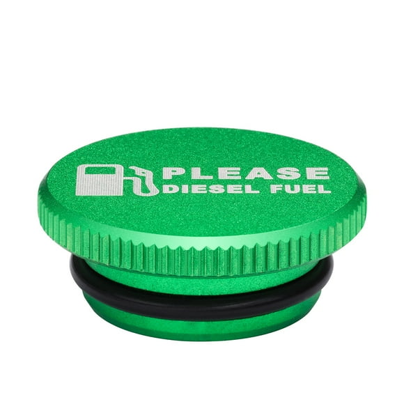 Billet Aluminum Green Fuel Cap for Dodge Ram Cummins with Magnetic (2013-2017) Auto Parts