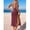 Burgundy-L, variant on Burgundy Crochet Open Back Cover-Up Dress With Side Slit For Beach Vacation