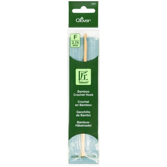 Takumi Bamboo Crochet Hook-Size F/3.75mm
