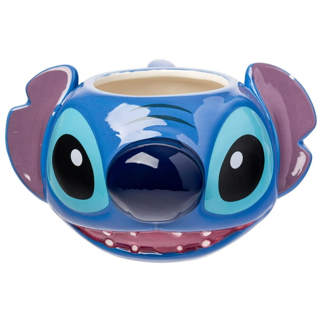 Taza Silver Buffalo Disney Lilo and Stitch de cerámica 3D, 600 ml