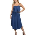 thumbnail image 2 of Doublju Women's Round Hem with Side Slit Summer Beach Midi Dress (Plus Size Available), 2 of 4