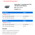 thumbnail image 2 of Engine Mount - Compatible with 1992 - 1999 GMC K1500 Suburban 1993 1994 1995 1996 1997 1998, 2 of 2