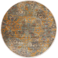 thumbnail image 1 of Multi-Color Damask Distressed Geometric Turkish Oriental Area Rug, 1 of 5