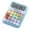 Blue, variant on Handheld Mechanical Button Calculator Desk Calculator for Office Home School Yellow