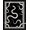 Black White, Pattern 11, variant on Design&I 8'x10' Washable Area Rug Snake Animal Print Minimalist Serpent With Clean Modern Accents for Dining Room, Large Office, Lounge, Snag-Free