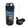 thumbnail image 2 of Yiaed Starry Sky Colorful Crocodile Print Water Bottle with Straw Lid, Stainless Steel Double Wall Insulated Water Bottle | Leak-Proof and Spill-Proof Water Bottle, 2 of 8
