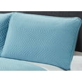 thumbnail image 3 of Harper Lane Trista Chevron Stitch 3-piece Quilt Set Blue Full/Queen, 3 of 3