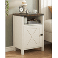 thumbnail image 2 of VEANERWOOD Nightstands Set of 2, Farmhouse End Tables with Charging Station, Bedside Tables, White, 2 of 13