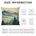 thumbnail image 5 of Gotuvs  Nature Landscape Throw Pillow Cover Mountain Forest and Lake Summer Green Plant Fog River Park Pillow Case Decorative Square Cushion for Home Couch Bed, 5 of 5